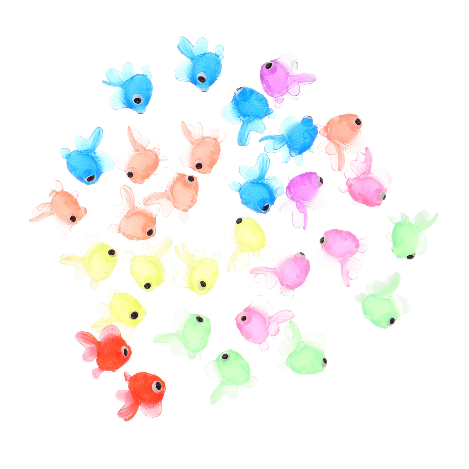 Aquarium Decor - 20Pcs Lifelike Goldfish Aquarium Decorations Premium