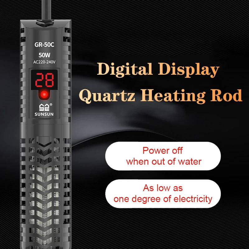 Fish Tank Heater - Aquarium Submersible Heater Fish Tank Quartz