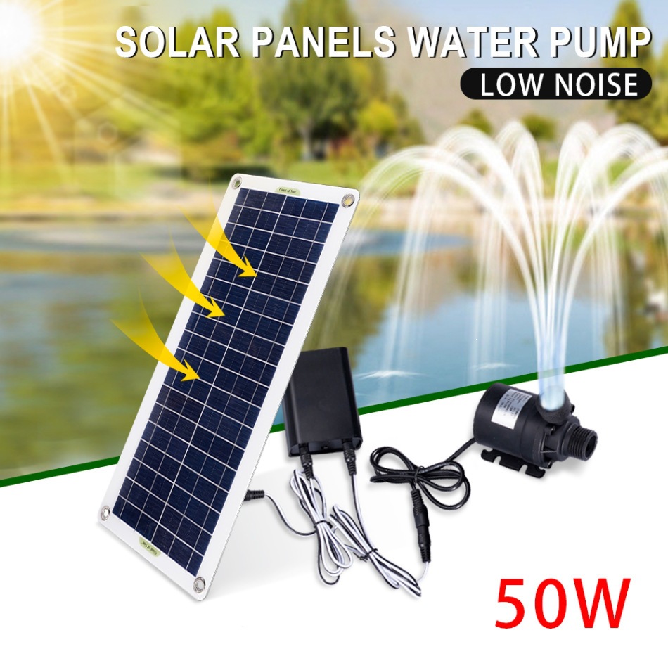 Aquarium Pump - 50W Solar Power Water Pump Set