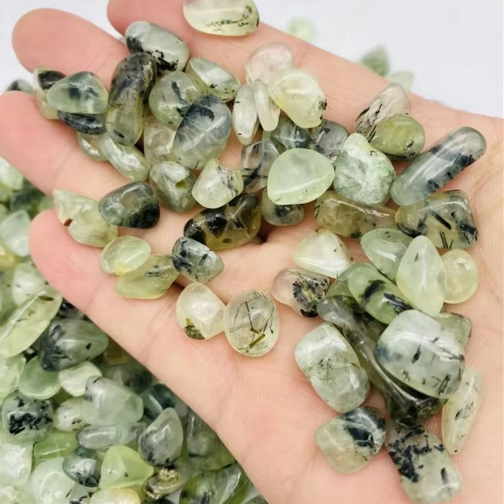 Fish Tank Gravel - Natural Stones Chiltonite Gravel Green Prehnite