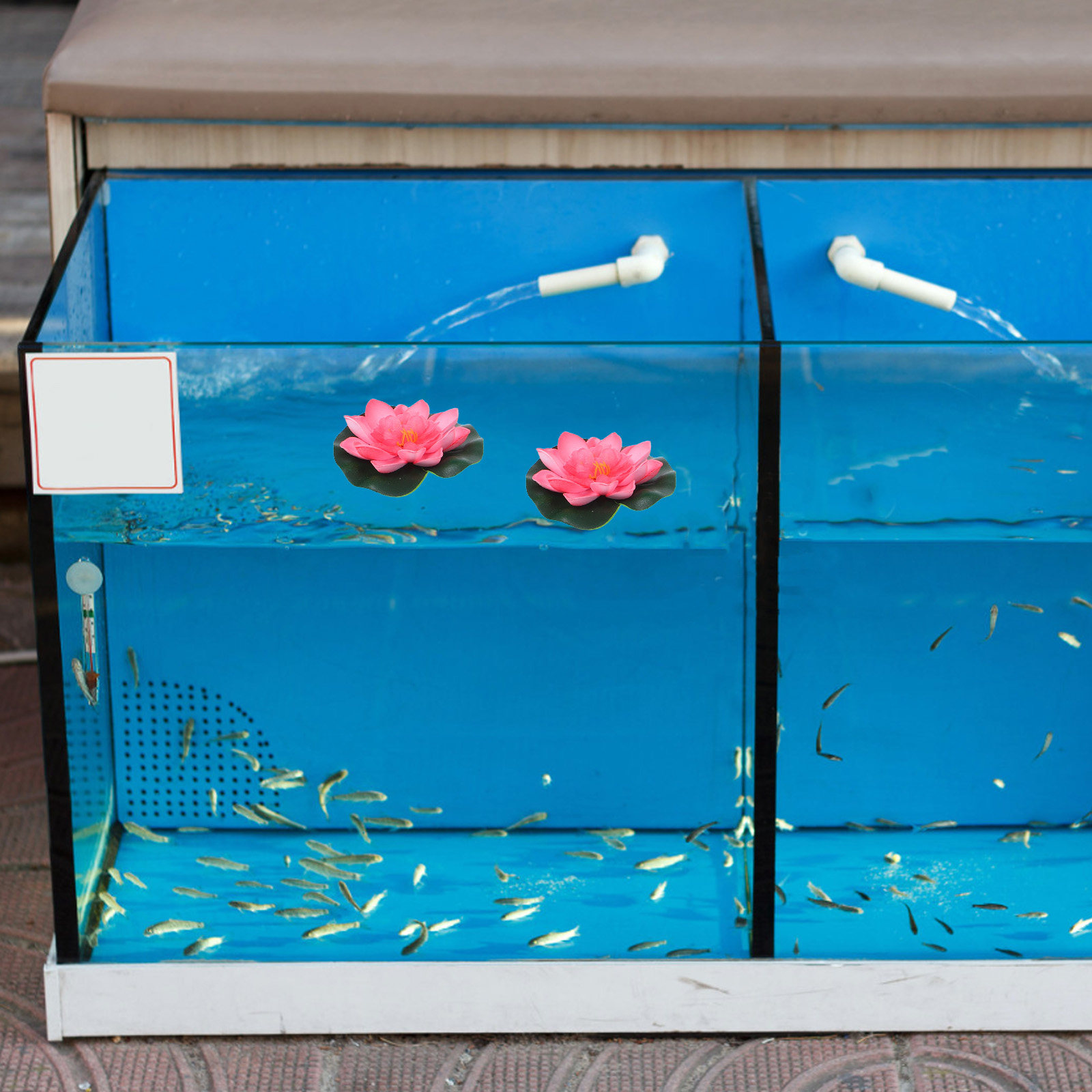 12Pcs Artificial Floating Wate - огляд і ціна Aquarium Decor