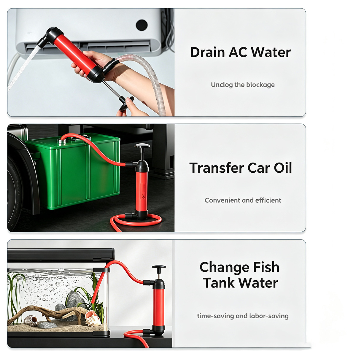 Manual Siphon Pump AC Drain Un - огляд і ціна Aquarium Pump