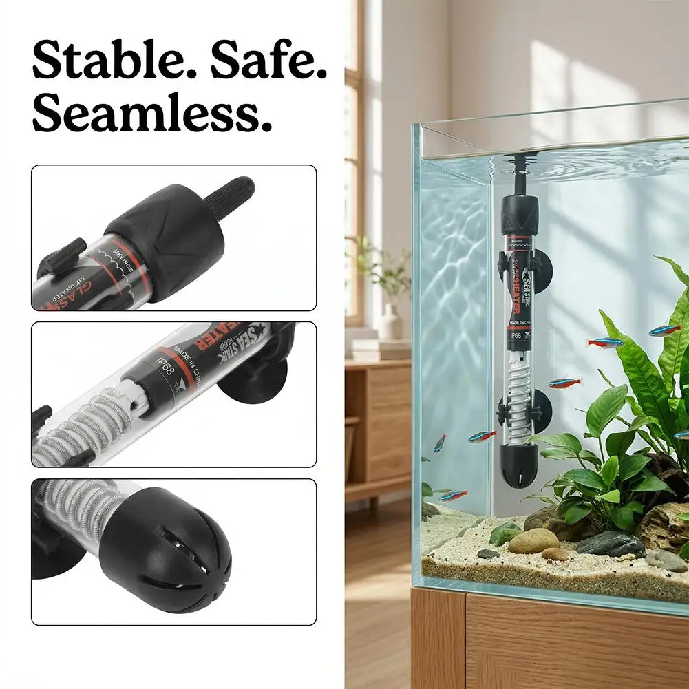 Adjustable Aquarium Heater 25W - огляд і ціна Fish Tank Heater