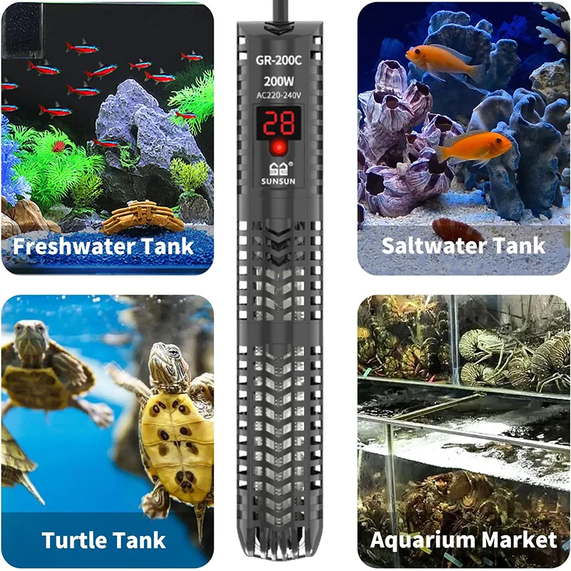 Aquariums Submersible Heater D - огляд і ціна Fish Tank Heater