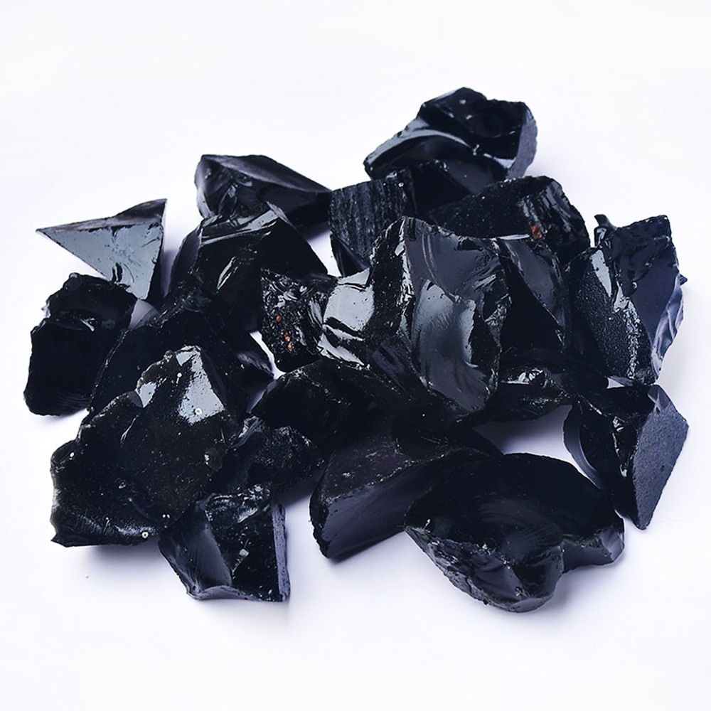 Natural Black Obsidian Raw Sto - огляд і ціна Fish Tank Gravel