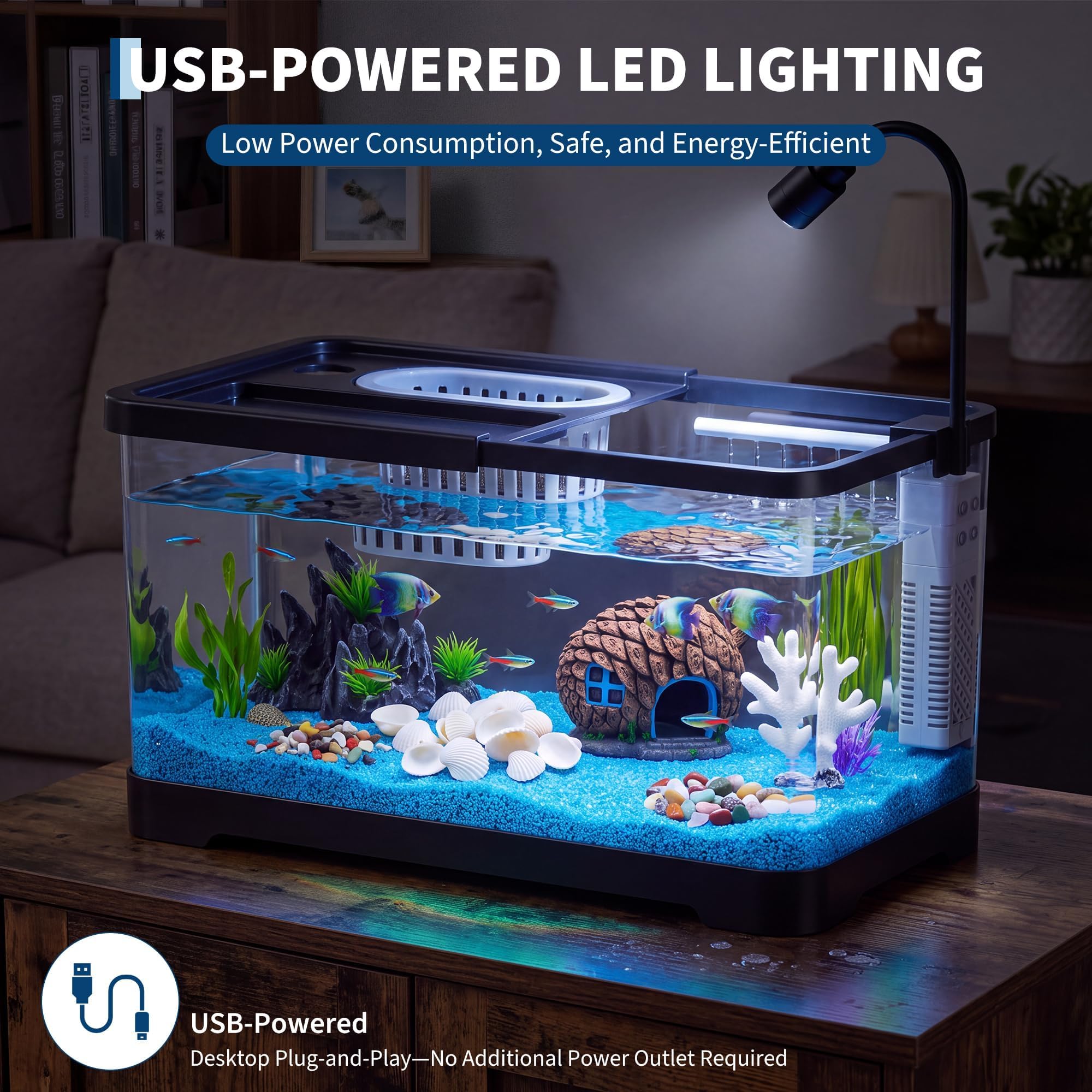 Fish Tank Starter Kit With Fil - огляд і ціна Betta Fish Tank