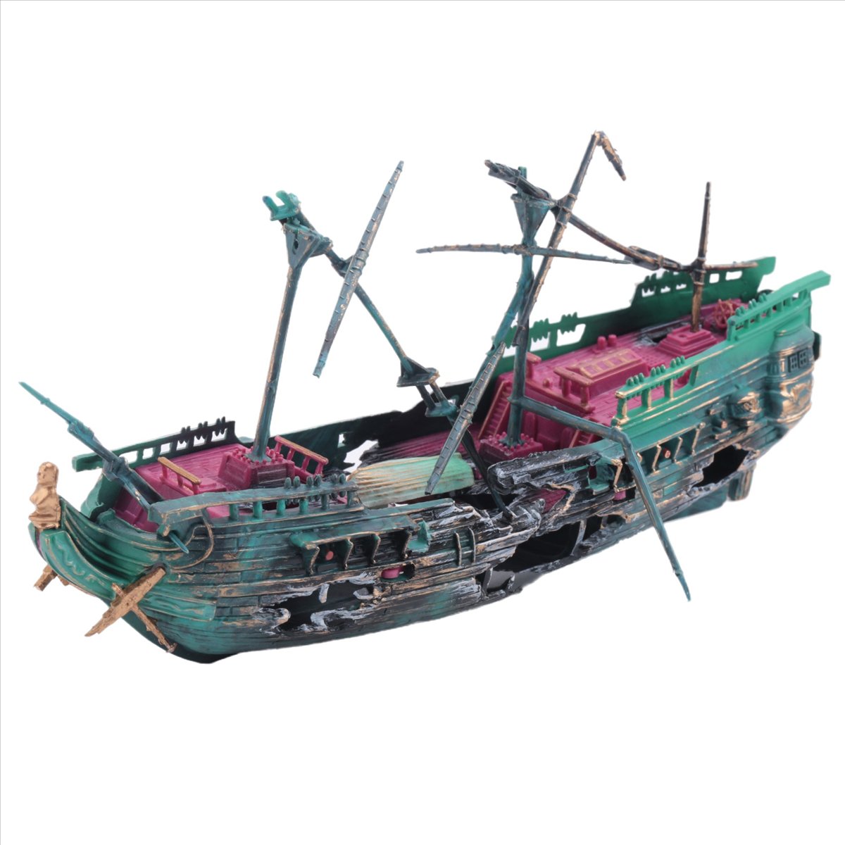 【ABFS】Large Aquarium Shipwreck - огляд і ціна Aquarium Decor