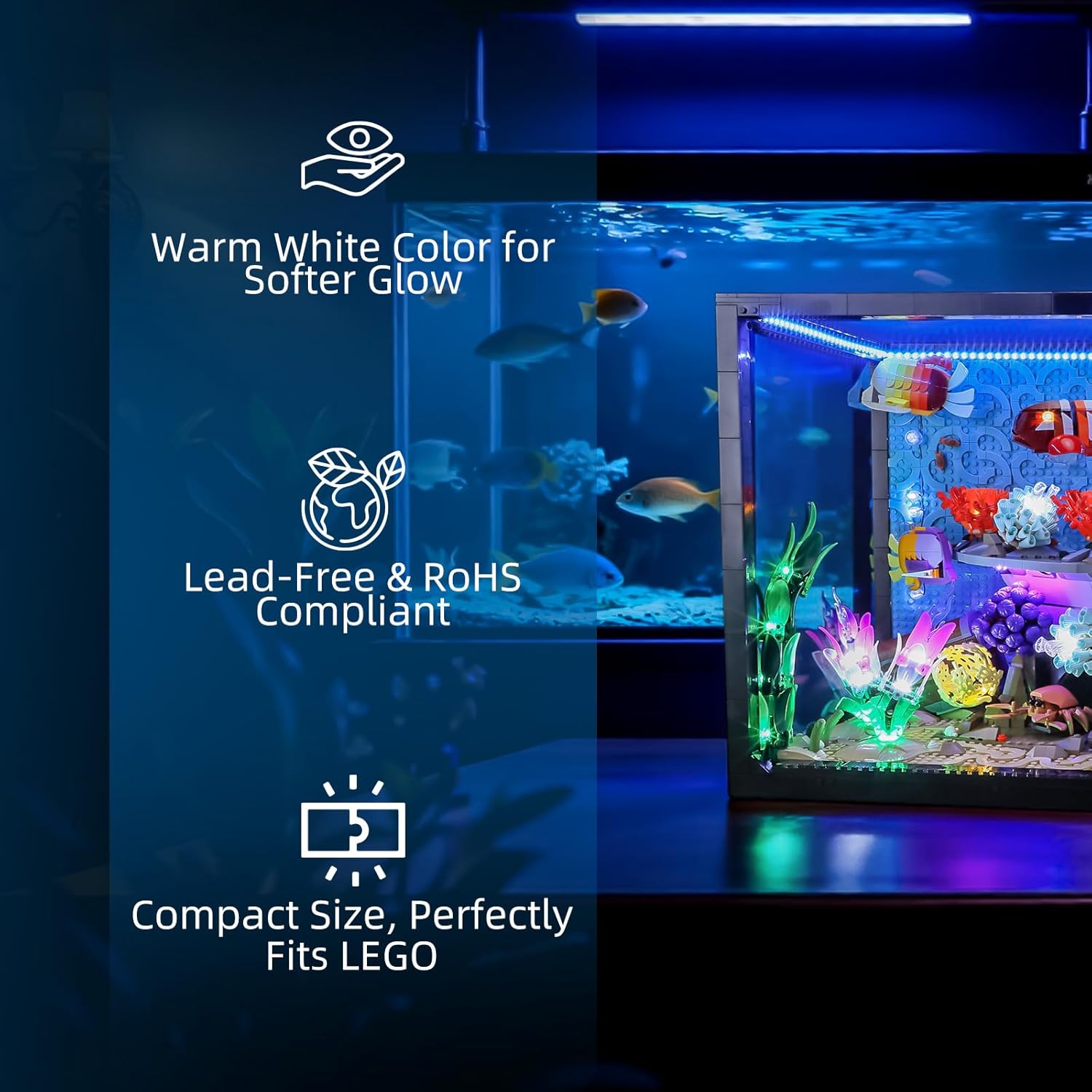 Hprosper LED Light for lego 10 - огляд і ціна Aquarium Light