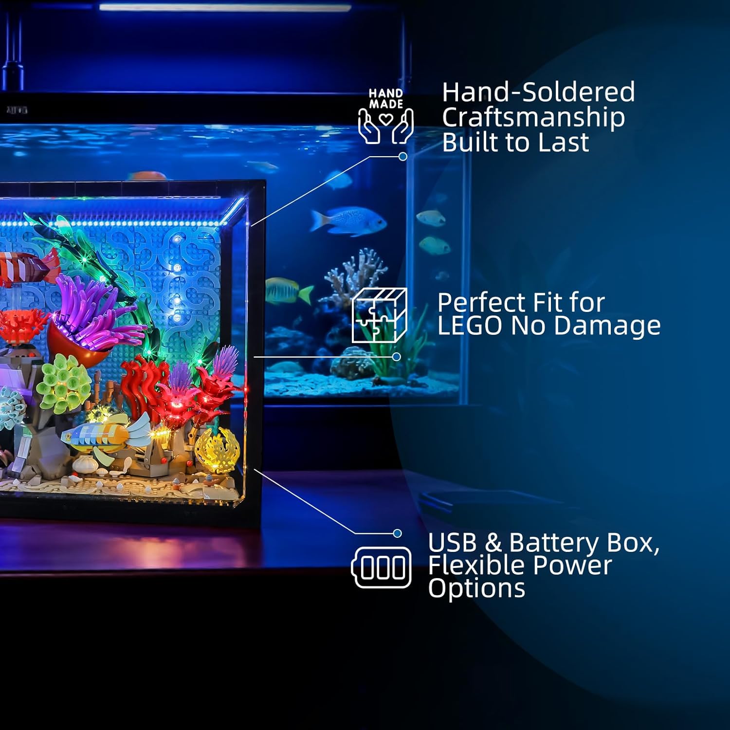 Hprosper LED Light for lego 10 - огляд і ціна Aquarium Light