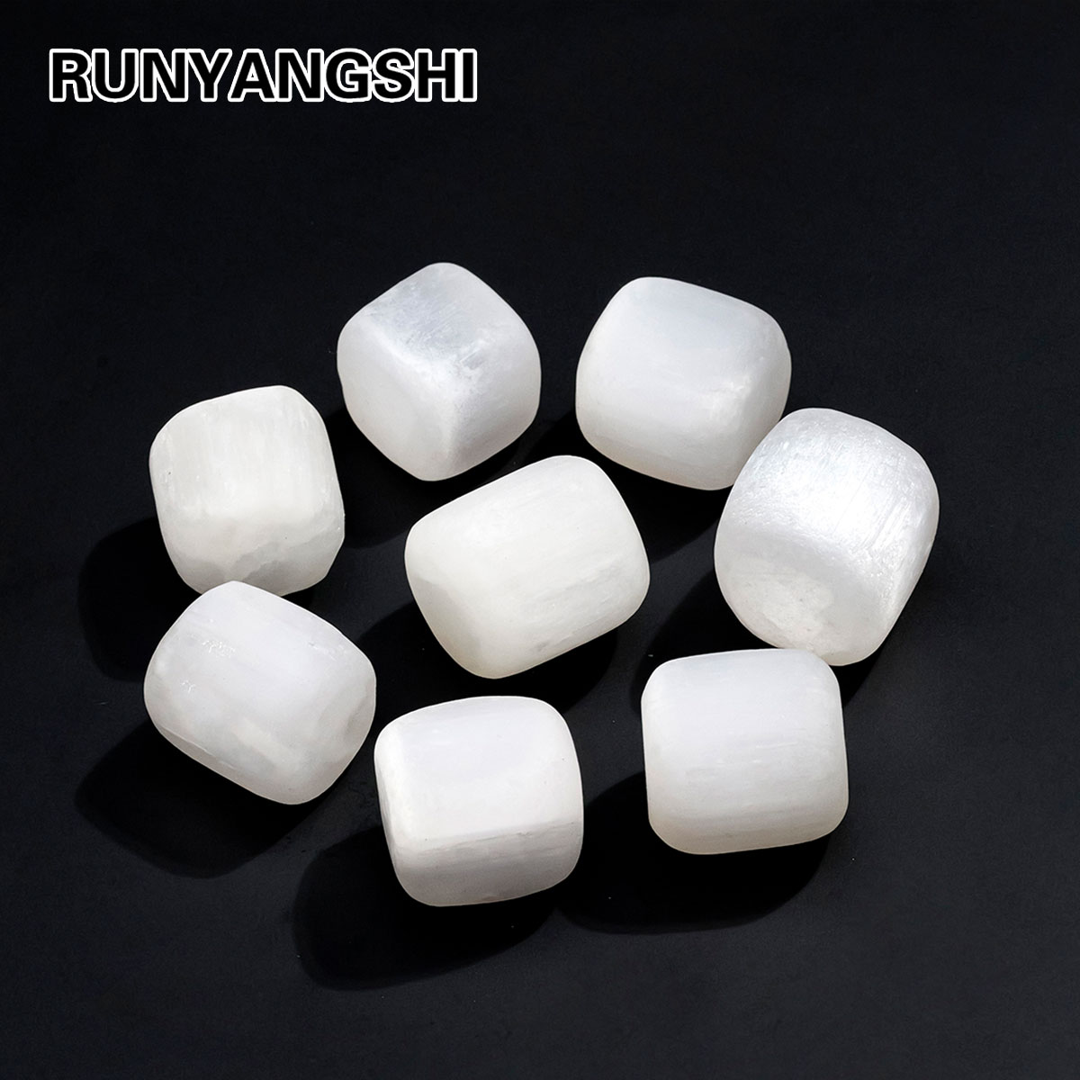 1pc Natural Selenite Rolling S - огляд і ціна Fish Tank Gravel