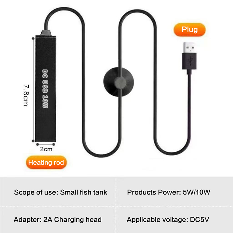 USB Mini Aquarium Heating Rod  - огляд і ціна Fish Tank Heater