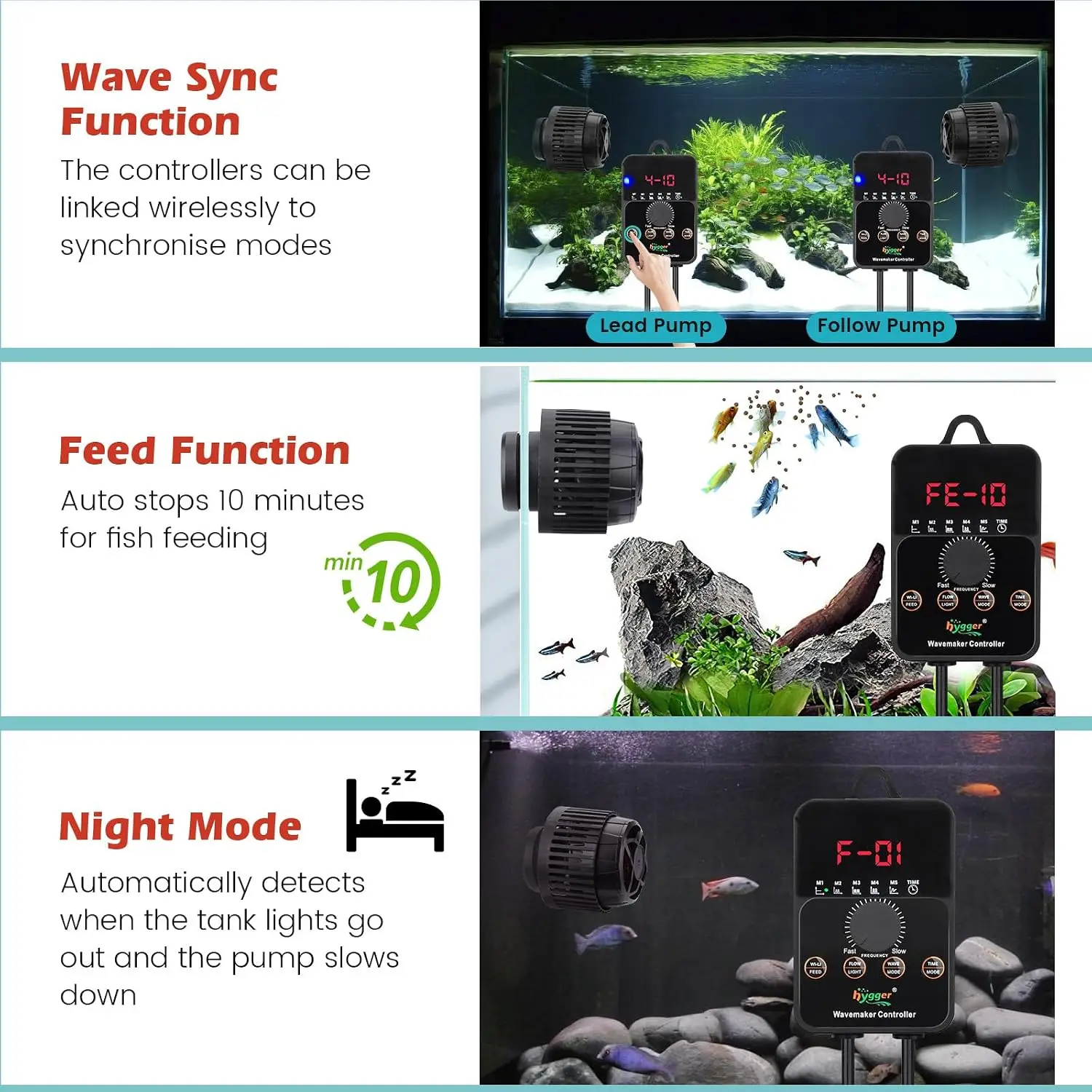 Adjustable Flow Aquarium Wave  - огляд і ціна Aquarium Pump