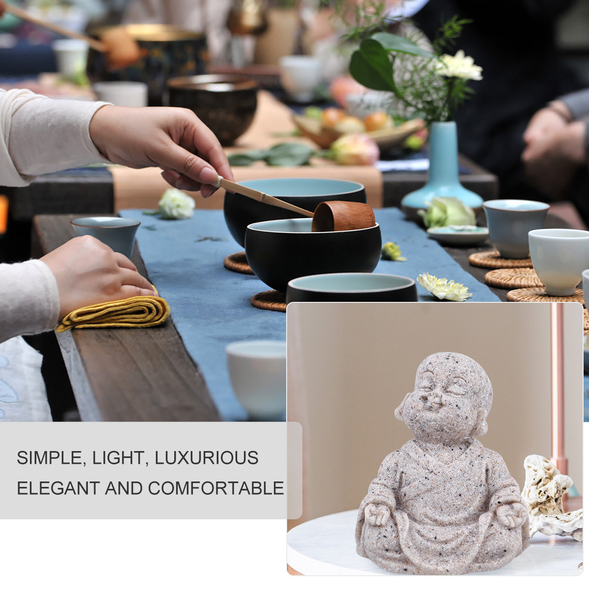Maitreya Buddha Statue Sandsto - огляд і ціна Aquarium Decor