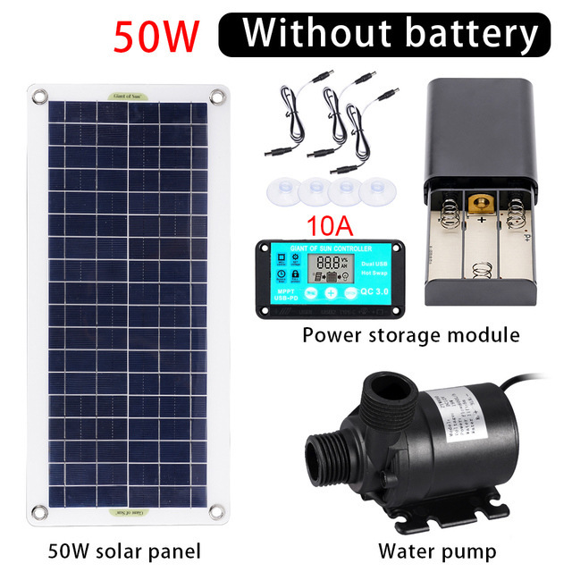 50W Solar Power Water Pump Set - огляд і ціна Aquarium Pump