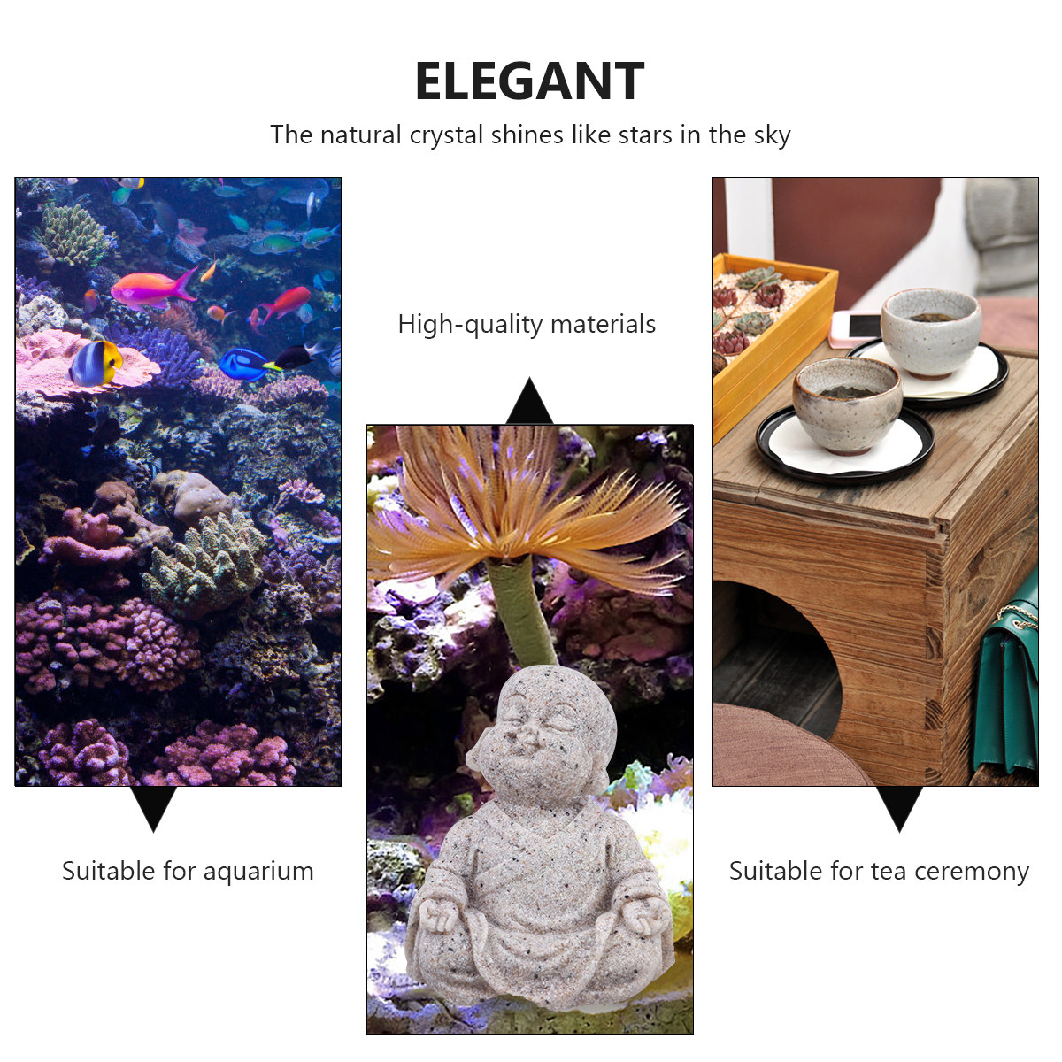 1Pcs Resin Sandstone Maitreya  - огляд і ціна Aquarium Decor