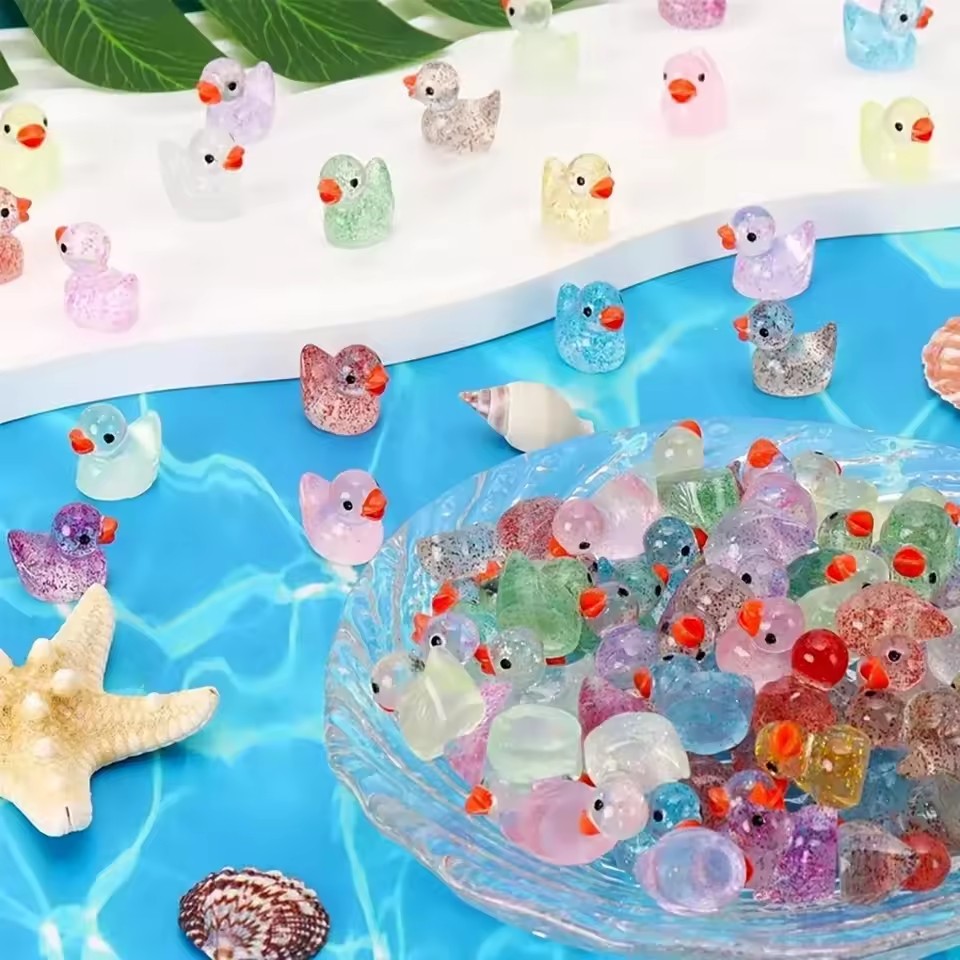 ~ Miniature resin duck with pu - огляд і ціна Aquarium Decor