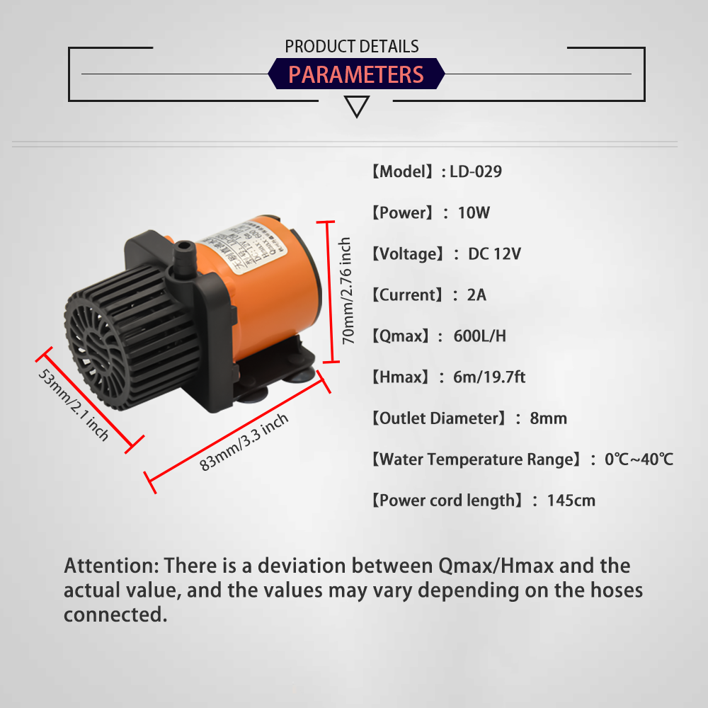 12V DC Brushless Small Submers - огляд і ціна Aquarium Pump