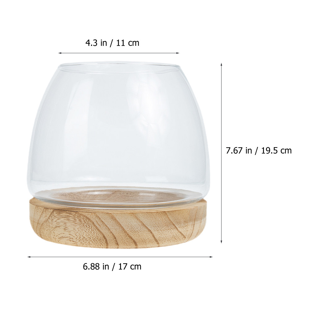1Set Clear Glass Hydroponic Pl - огляд і ціна Aquarium Fish Betta